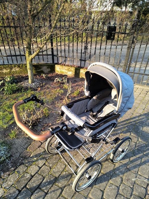 Duży wózek Roan szaro-brązowy