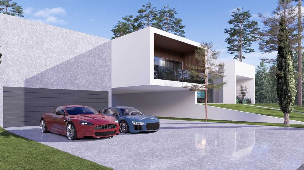 3D modelação e renderização.