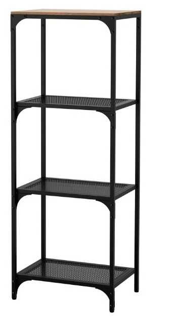FJÄLLBO Estante, preto, 51x136 cm