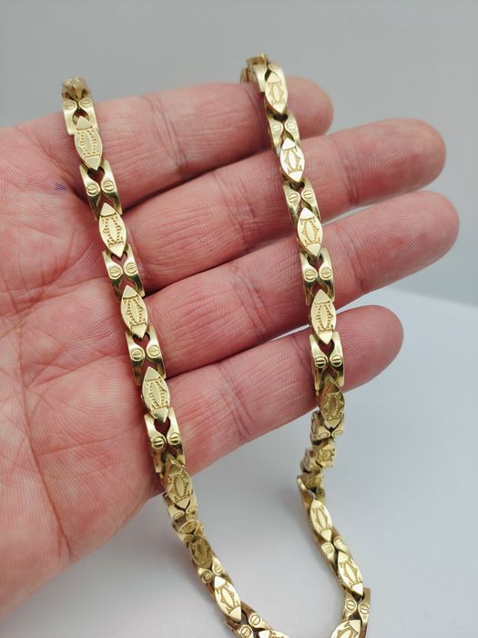 Złoty Łańcuszek Cartier Pr.585 14K Nowy 55cm