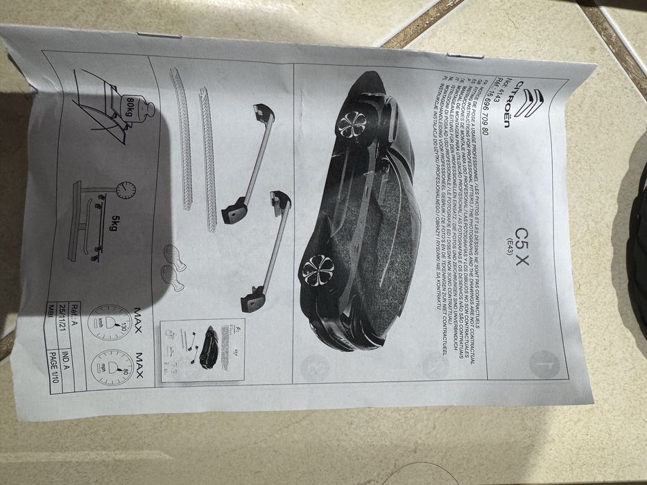 Barras de Tejadilho CITROËN C5 X (E43)