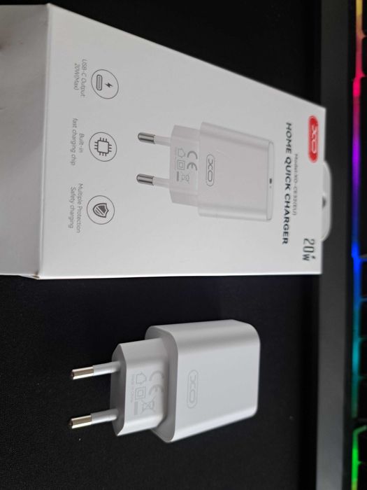 Carregador Rápido 20W XO (USB-C PD 3.0) – Novo
