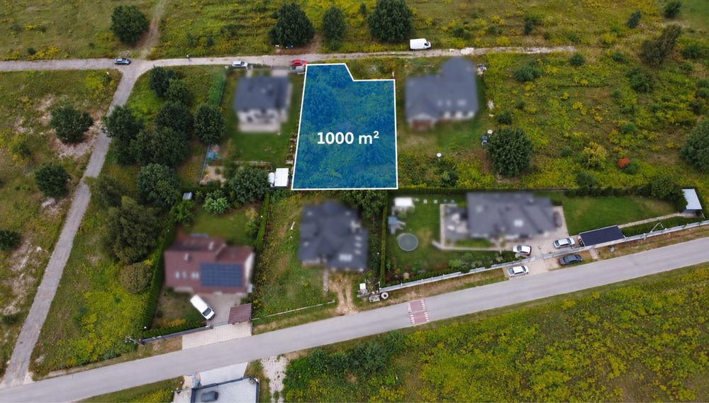 Działka Kazimierów gm. Halinów 1000m2 bezpośrednio