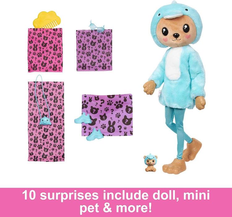 Barbie Cutie Reveal Барбі Ведмедик дельфін Teddy Bear as Dolphin