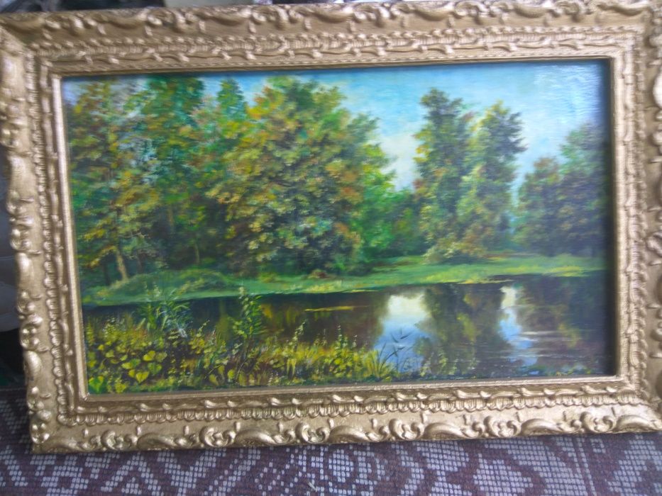 картина пейзаж масло на холсте