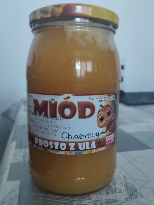 Miód chabrowy 2 słoiki, z Mazur