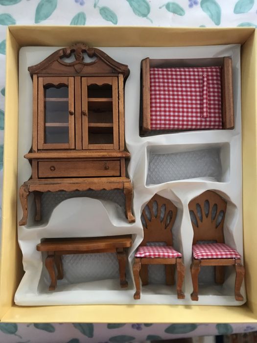 Mattel Barbie Vintage 1983 мебліМіні Дерев‘яна мебель