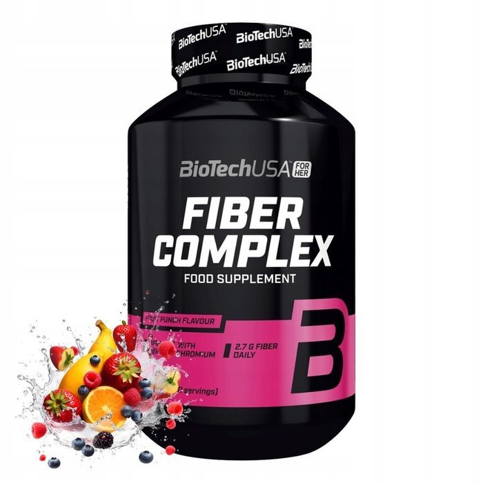 biotech fiber complex 120 tabletek błonnik trawienie odchudzanie inulina
