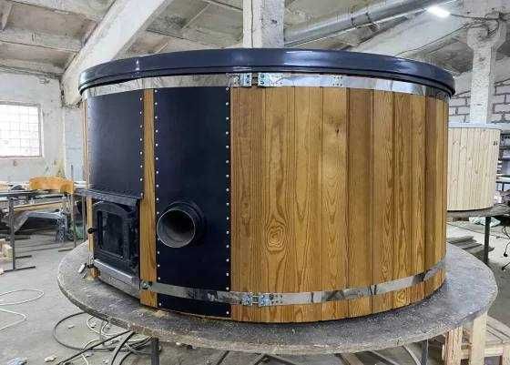 Вуличне джакузі на дровах. Чан від виробника.