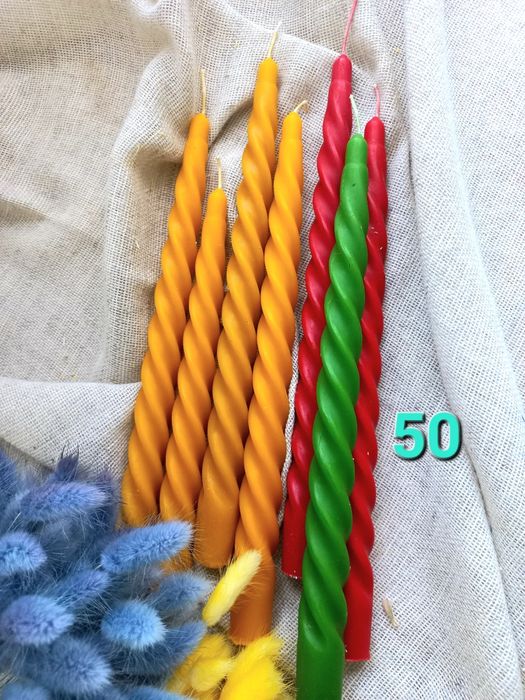 Свічки з натурального забрусного бджолиного воску