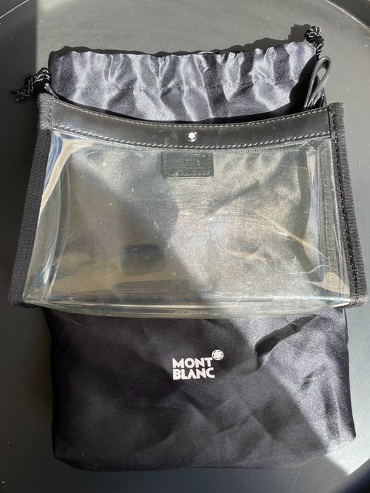 NECESSAIRE DE HIGIENE MONTBLANC - TRANSPARENTE PARA VIAGENS AEROPORTO