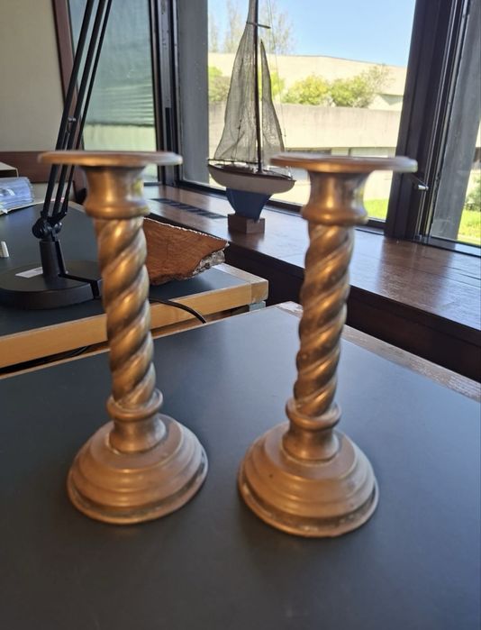 Vintage brass candlesticks