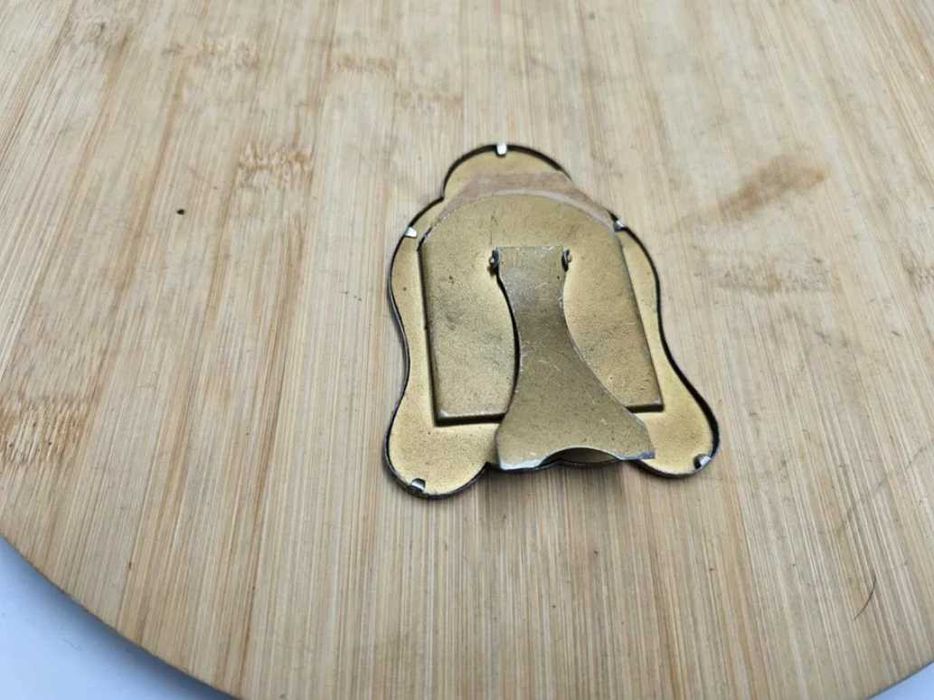 Art deco,lata 40-50,platerowana ramka stojąca