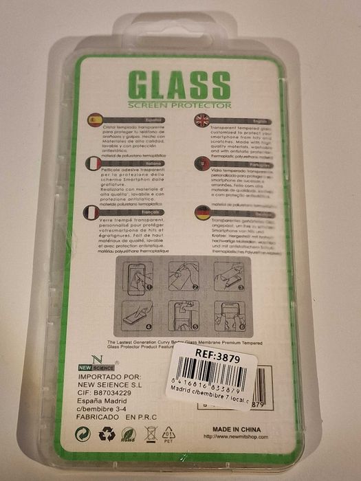 Película protetora de vidro para iPhone 7/8 Plus (Preta)