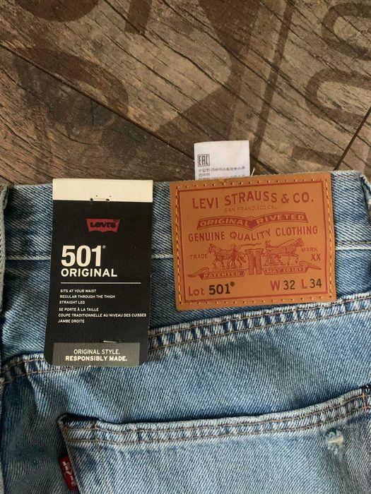 501® Levi's Original 32x34 - Jeansy Straight Leg - jasnoniebieski