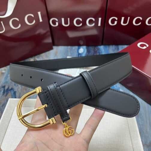 Pasek firmowy damski, skóra 181107