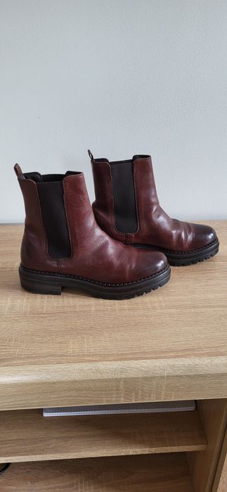 Skórzane botki Sinéquanon rozmiar 38