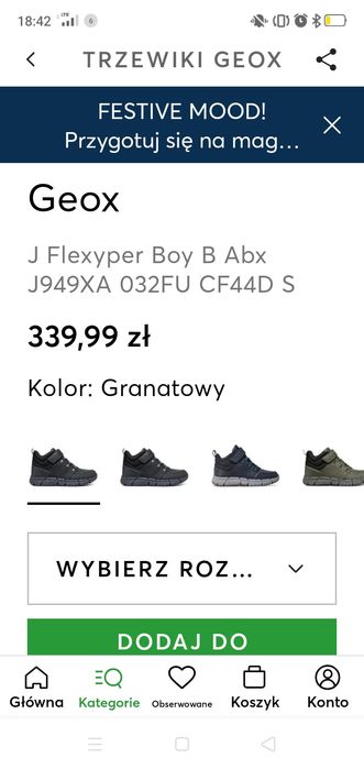 Buty chłopięce GEOX 37