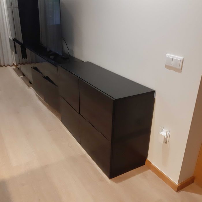 Mobília Sala TV/Armários parede completa IKEA BESTÅ (6 módulos)