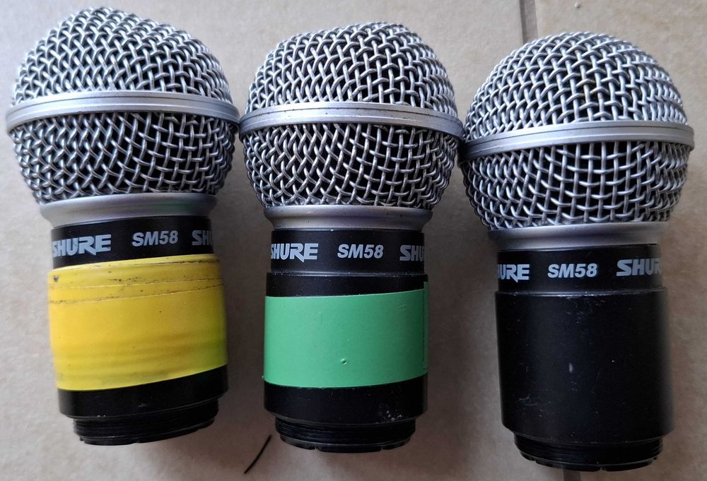 Kapsuła bezprzewodowego mikrofonu Shure SM58 - używana, w dobrym stanie