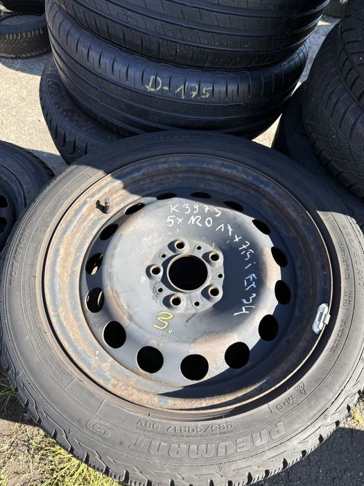Komplet kół zimowych 5x120 Bmw 225/50/17 Pneumat 7,3mm