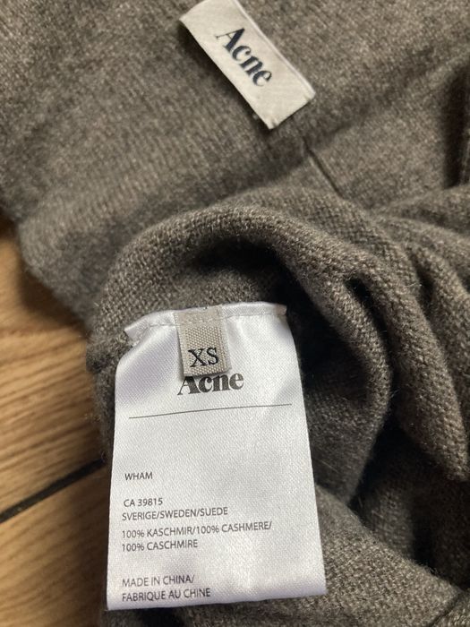 ACNE szal rekawiczki kaszmir mitenki xs s