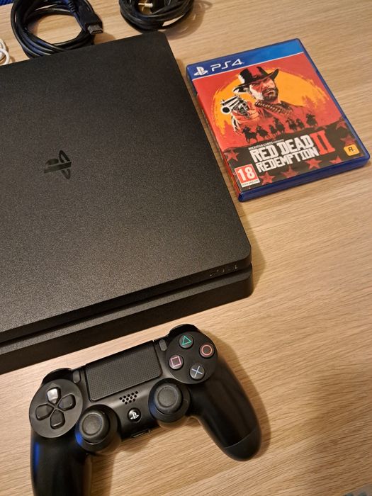 Playstation 4 Slim 1TB + jogo Red Dead Redemption 2 PS4