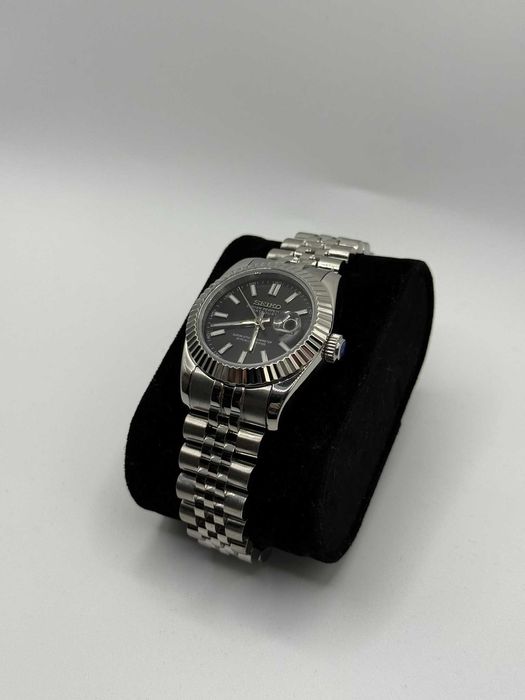 Zegarek Seiko Mod Datejust Roman Black Damski 31mm