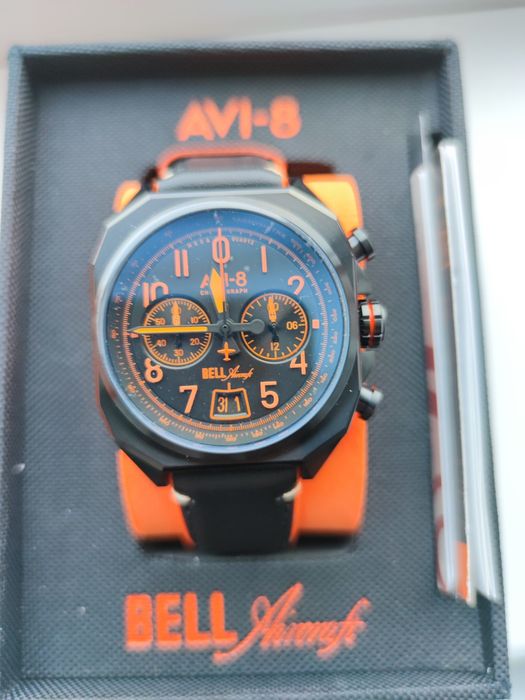 Avi-8 Bell X-1 Chronograph Super Sonic Black