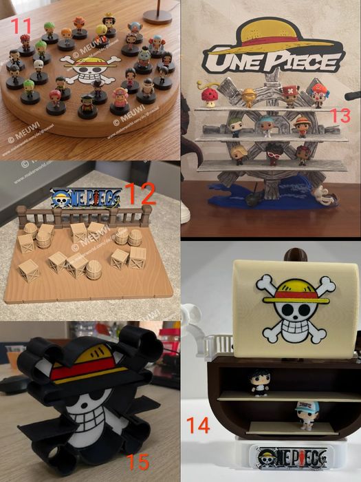 One Piece  підставка полиця стенд під фігурки kinder joy діорама