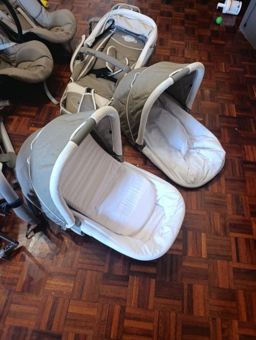 Brevi Ovo Twin Carrinho Duplo + 2 Ovinhos + 2 Alcofas