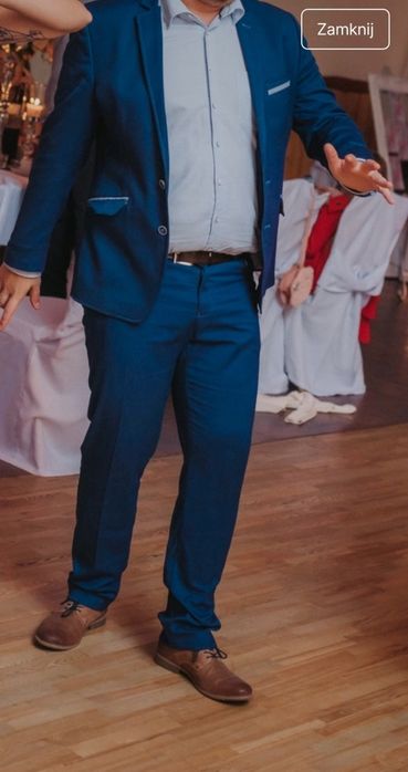 Garnitur męski na ślub wesele