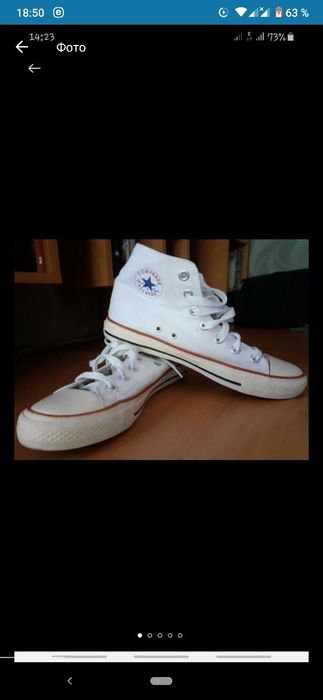 Очень стильные высокие кеды Converse. Состояние идеальное. Одеты ровно