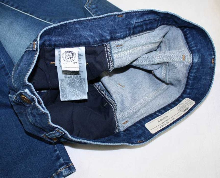 Damskie jeansy Diesel Sandy - Slim Straight 086AL nowe oryg. - W29/L34