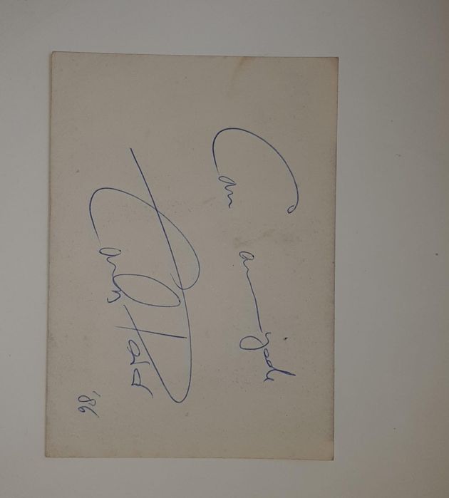 Autógrafo Carlos Paião