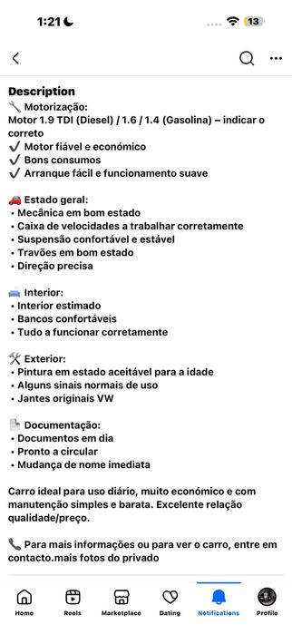 VW golf GTI 1.9 Bom estado