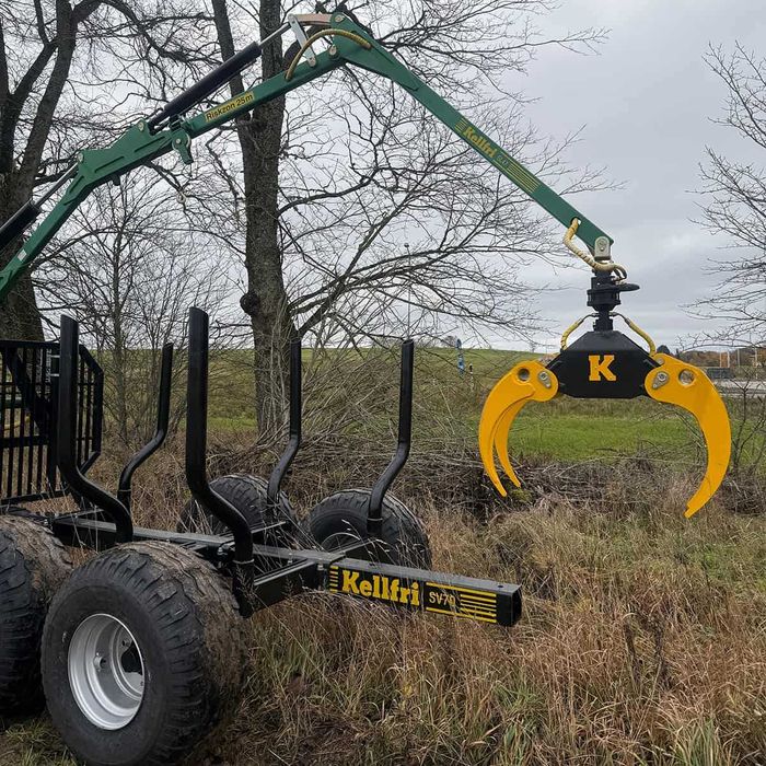 Chwytak do gałęzi z wężem hydraulicznym i śrubą / Kellfri ;)