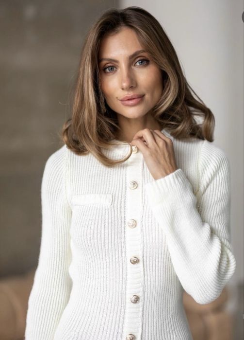 В’язана біла сукня, 42-46р, НОВА