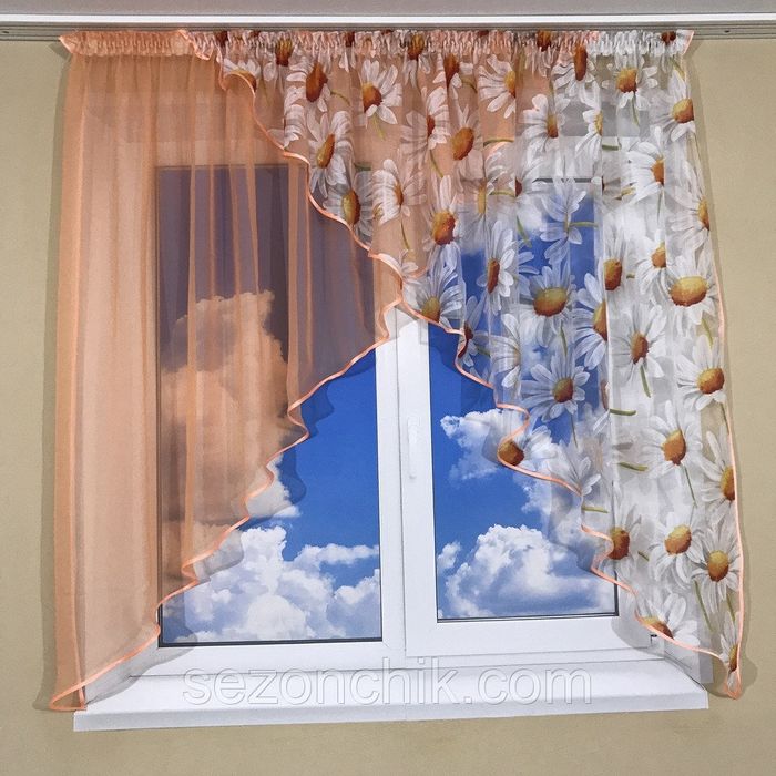 Тюль кухонна арка. Різні кольори.