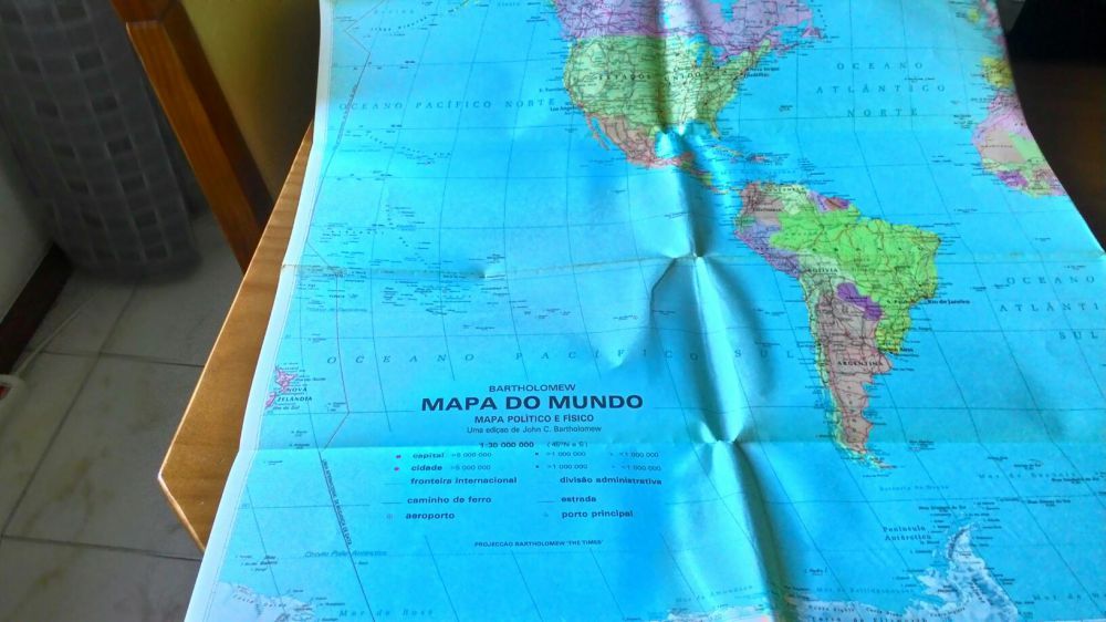 Mapa Mundi - Planisfério Bartholomew