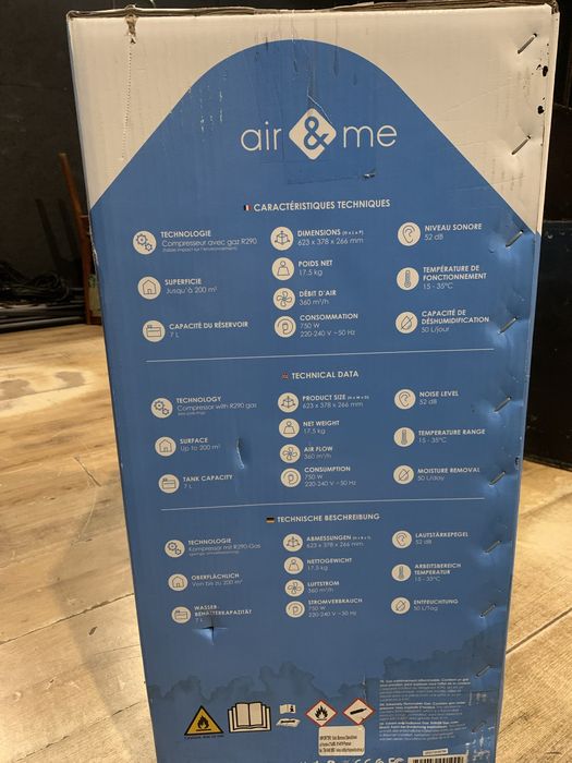 Осушувач повітря Air&Me ROHAN 50 л/добу | Wi-Fi | Новий