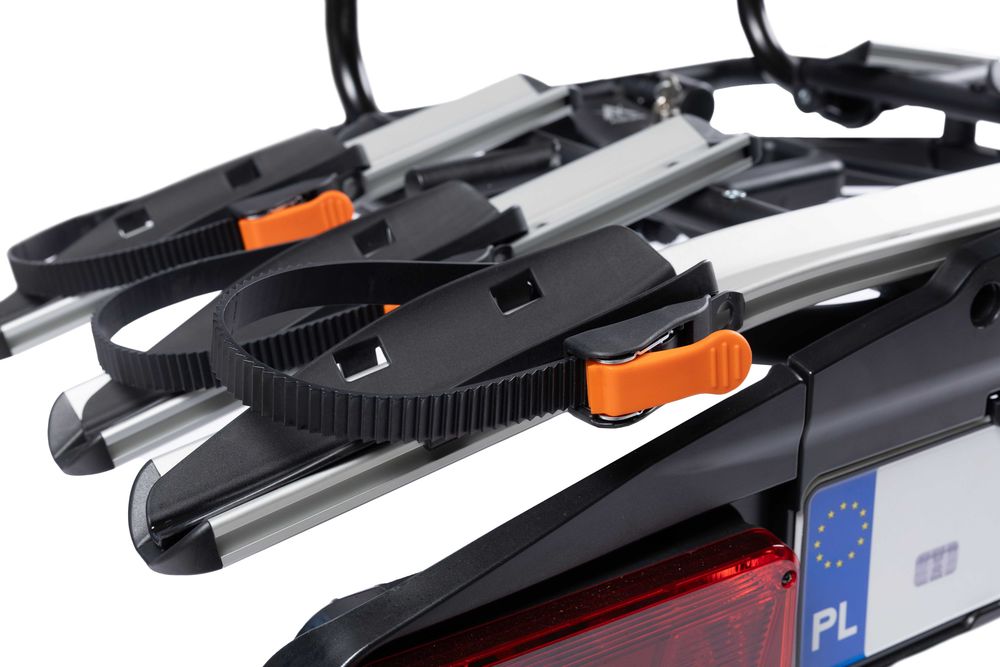 Bagażnik rowerowy platforma na hak Aguri Active Bike PRO 3 Silver uchylany na 3 rowery 13PIN