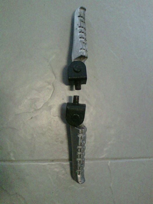 Par de patins de aluminio 2º passag. ou condutor