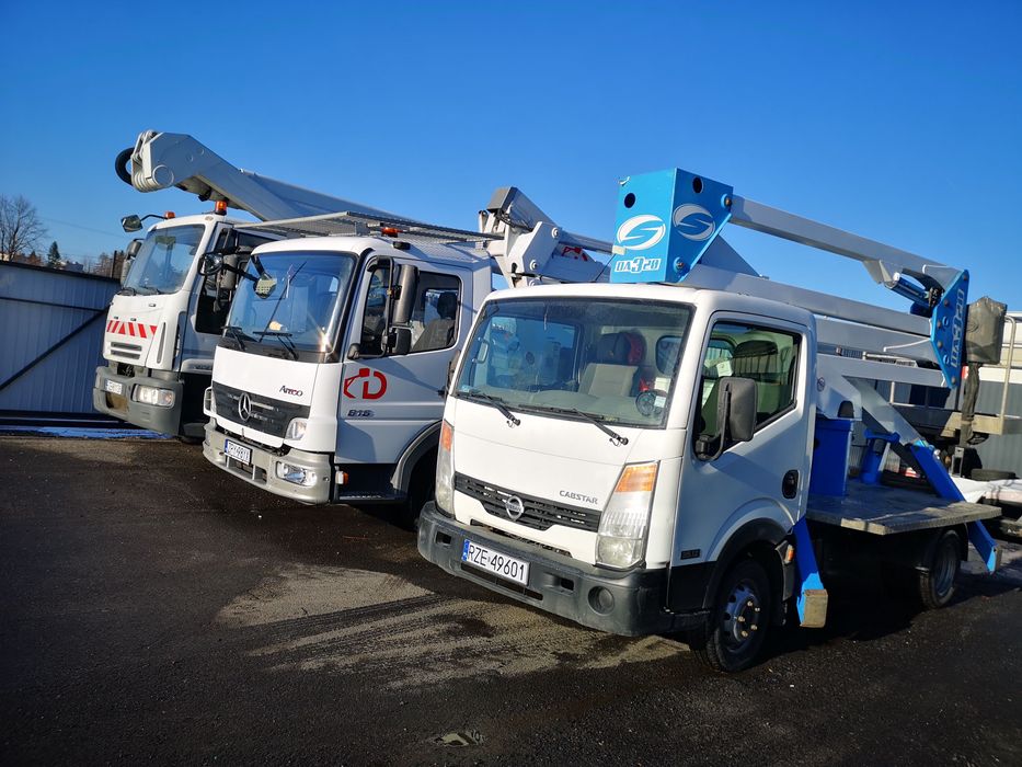 Zwyżka! Podnośnik koszowy 20 metrów, 26 metrów i inne podesty ruchome