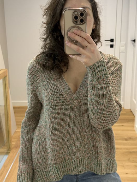 Sweter V-neck COSTER COPENHAGEN – Seawool & Cotton