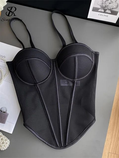 Елегантний корсет чорного кольору