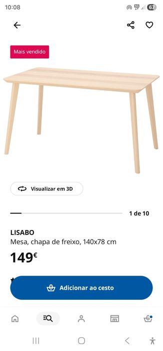Mesa de jantar ikea