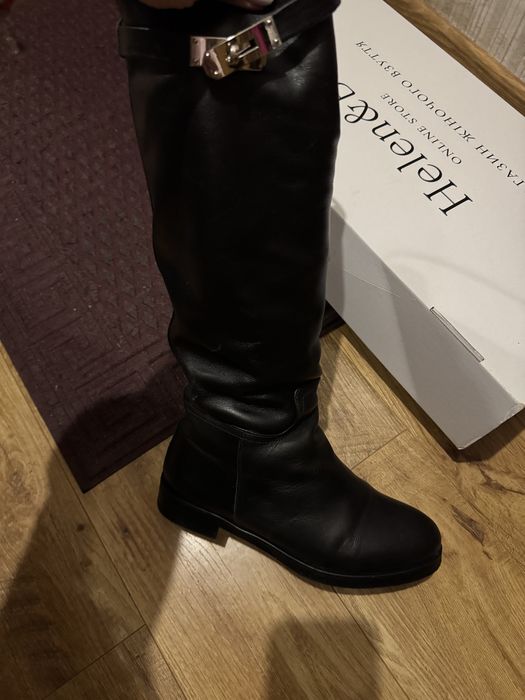 Зимні сапоги шкіра