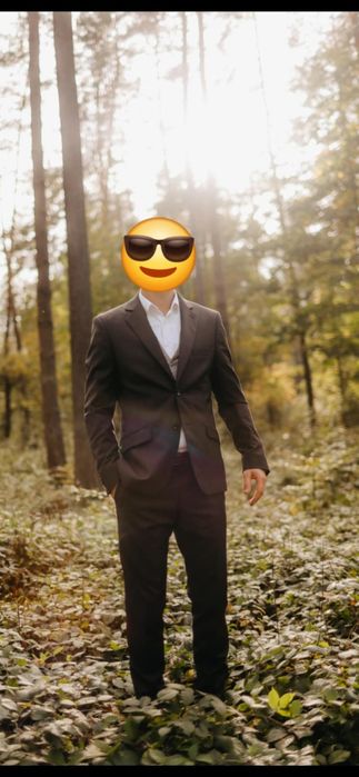 Garnitur ślubny brąz