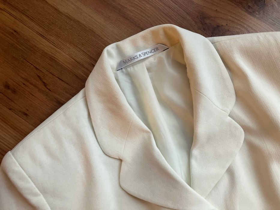 Marynarka damska MARKS&SPENCER krem rozm. 42
